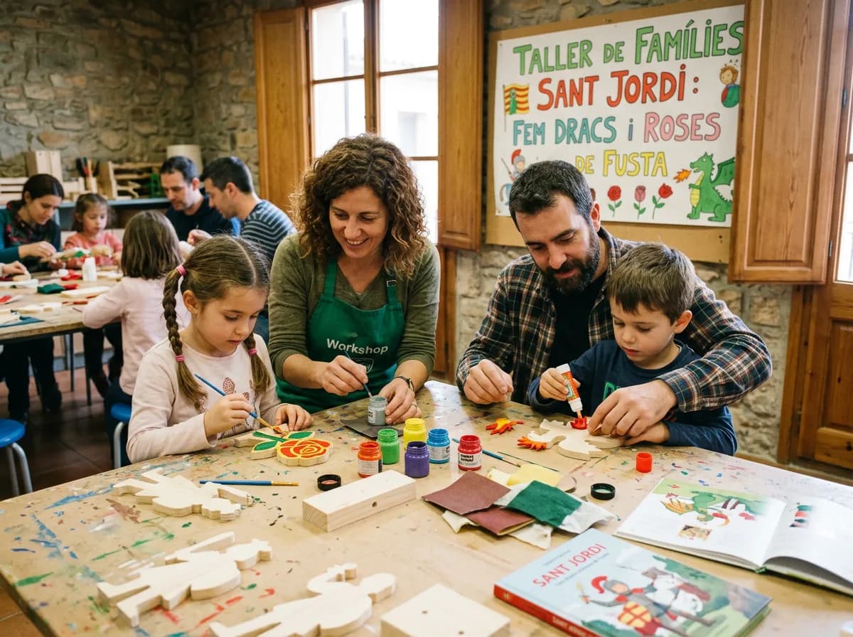 Sant Jordi Family Workshop: Create Your Own Wooden Legend